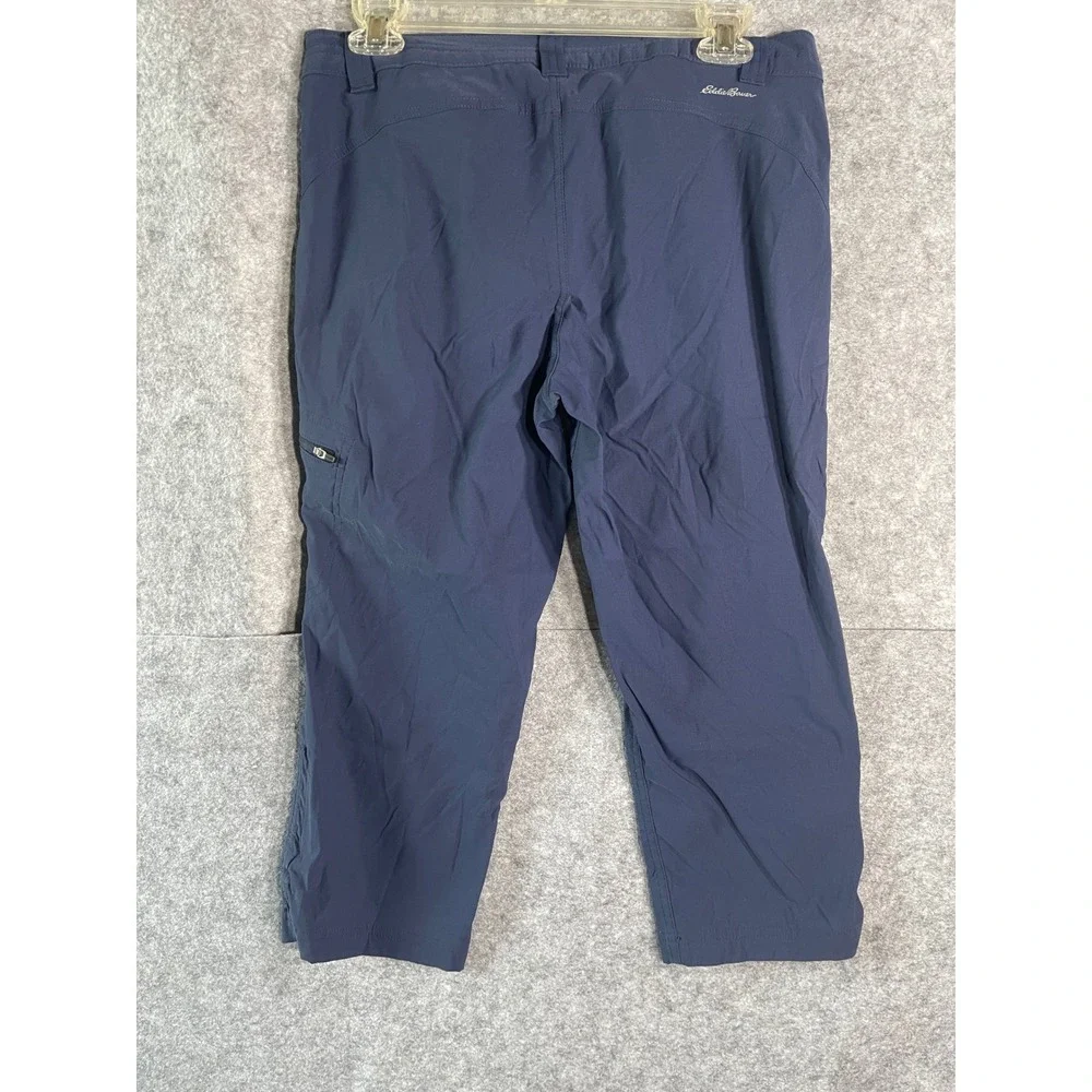 Eddie Bauer First Ascent Guide Capri Pants Navy Blue Hiking Outdoor Womens 6 - Picture 8 of 10